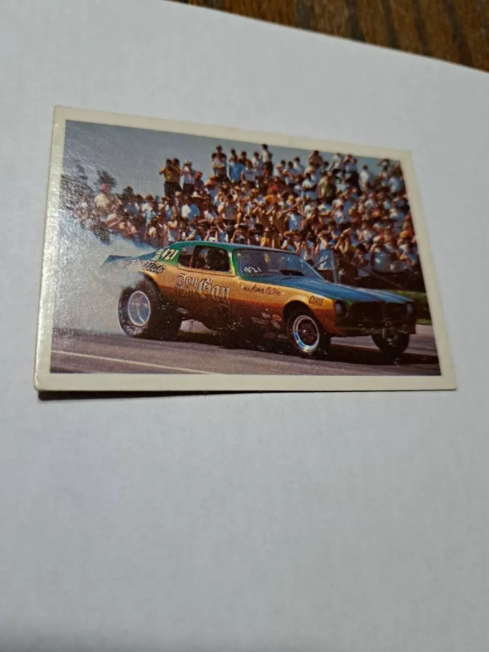 Vintage 1971 Don & Roy Gays Firebird Funny Car Race Car Fleer Trading Cards